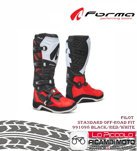 Red pilot boot shape - shape, mx